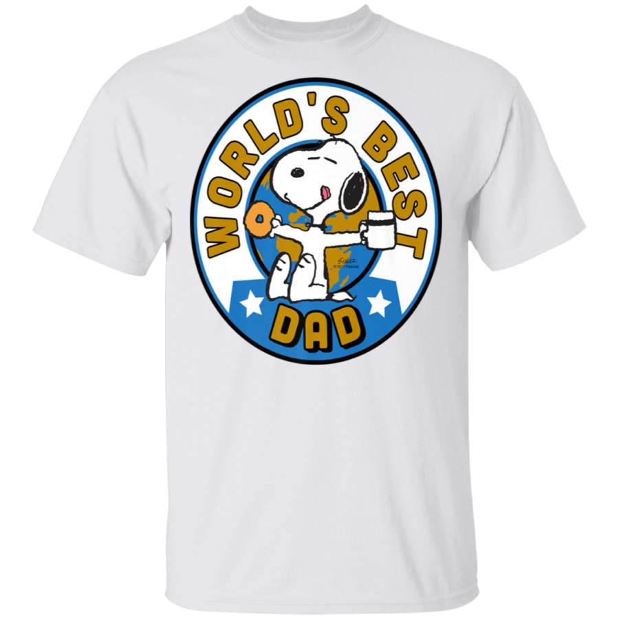 Peanuts Snoopy Worlds Best Dad T-Shirt