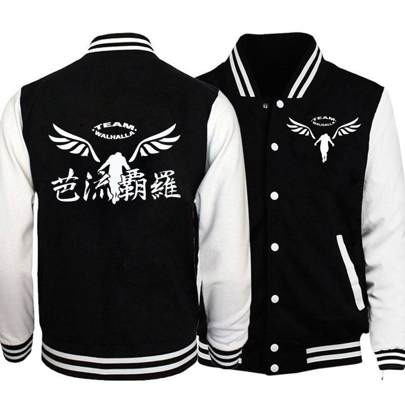 Anime Tokyo Revengers Baseball Uniform Men’s Flight Jacket Men’s Gambar Valhalla Spring Jacket Couple Brand Men’s Coat 2021 New alx