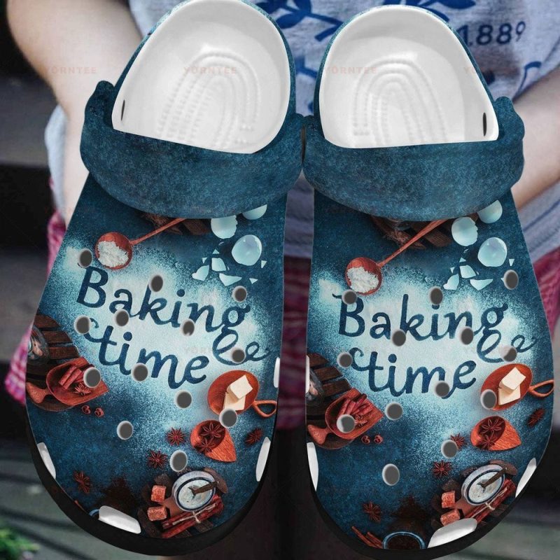 Baking Time 3 Gift For Lover Rubber clog Shoes Comfy Footwear 2