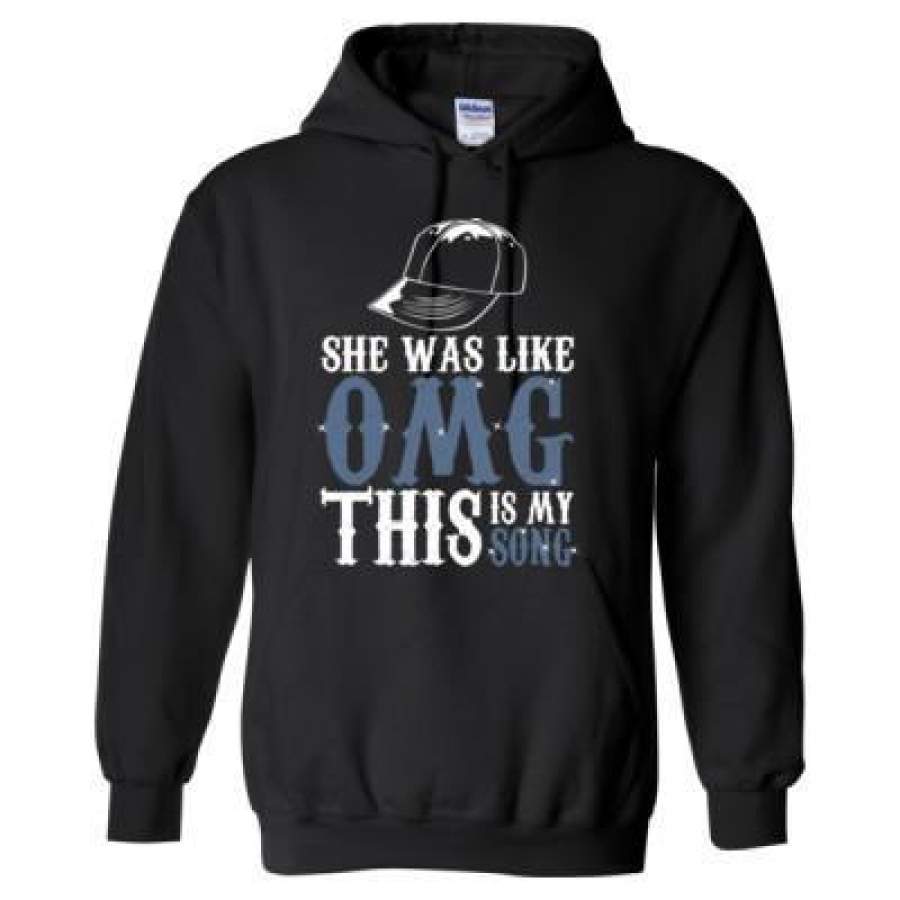 AGR She Was Like OMG This Is My Song – Heavy Blend™ Hooded Sweatshirt