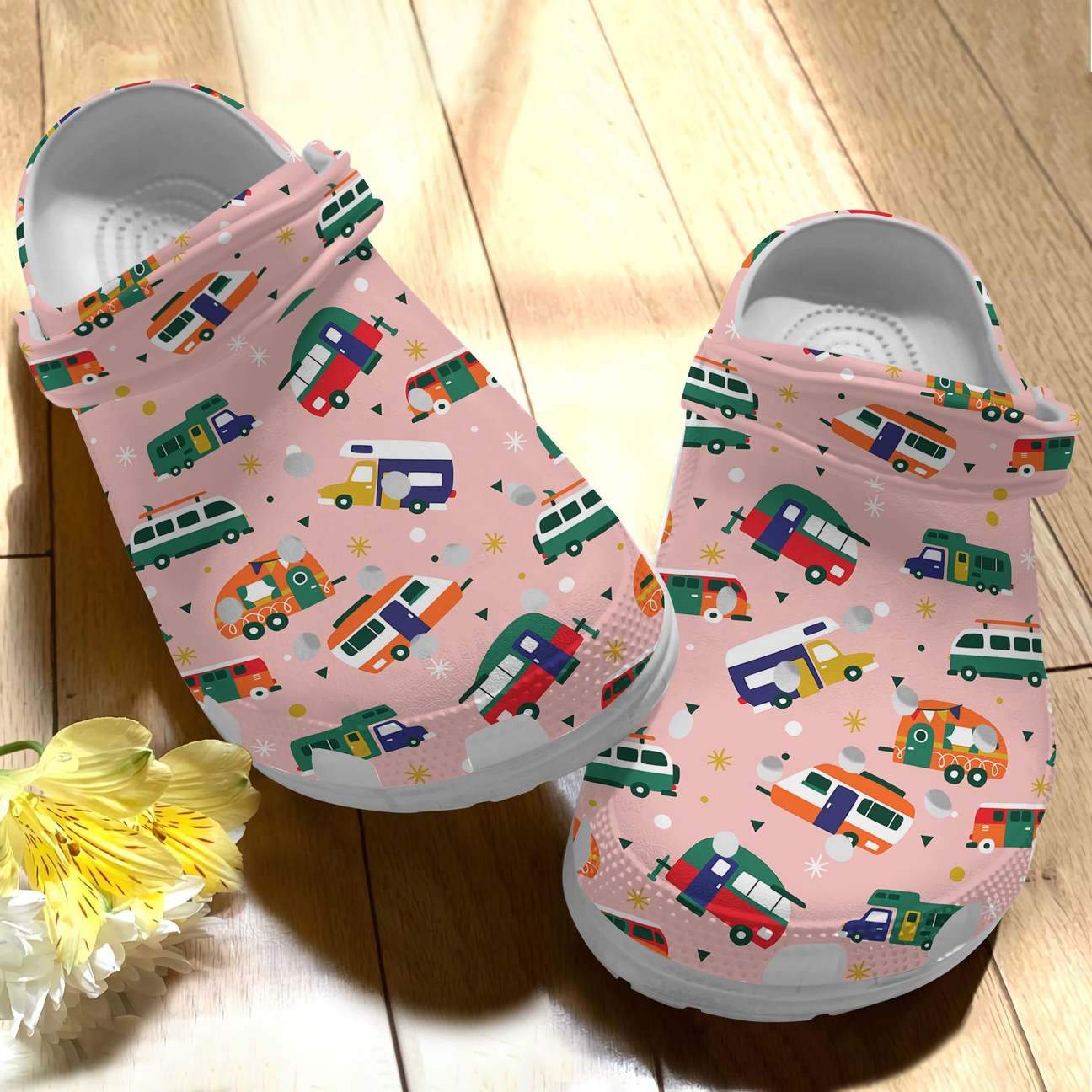 Camping Personalized Clog, Custom Name, Text Camping Pattern, Fashion Style For Women, Men, Kid, Print 3D