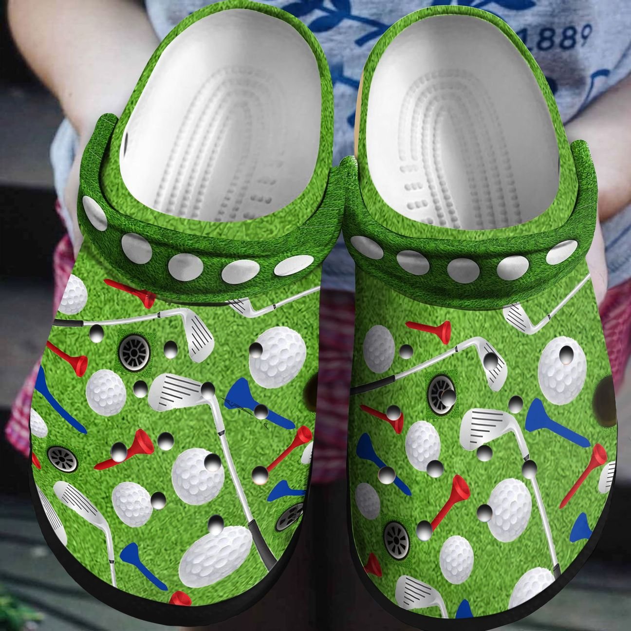 Golf Personalized Clog, Custom Name, Text, Color, Number Fashion Style For Women, Men, Kid, Print 3D I Love Golf 1