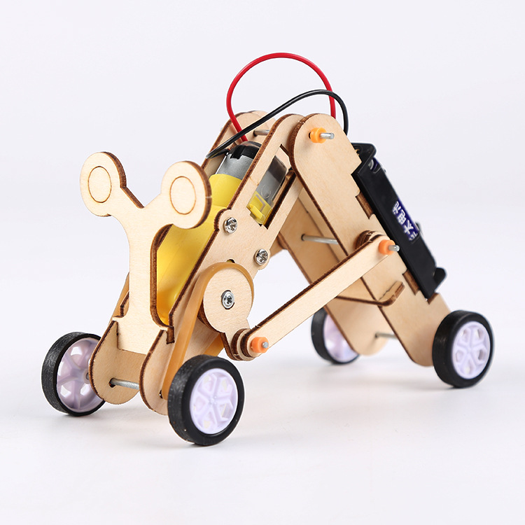 Coin-eating Robot Handmade Diy Technology Small Flat train walking robot dump truck Scientific Experiment Children’s Toy alx