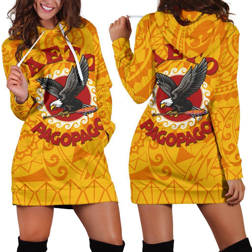 American Samoa Polynesian Aeto Pago Pago Hoodie Dress