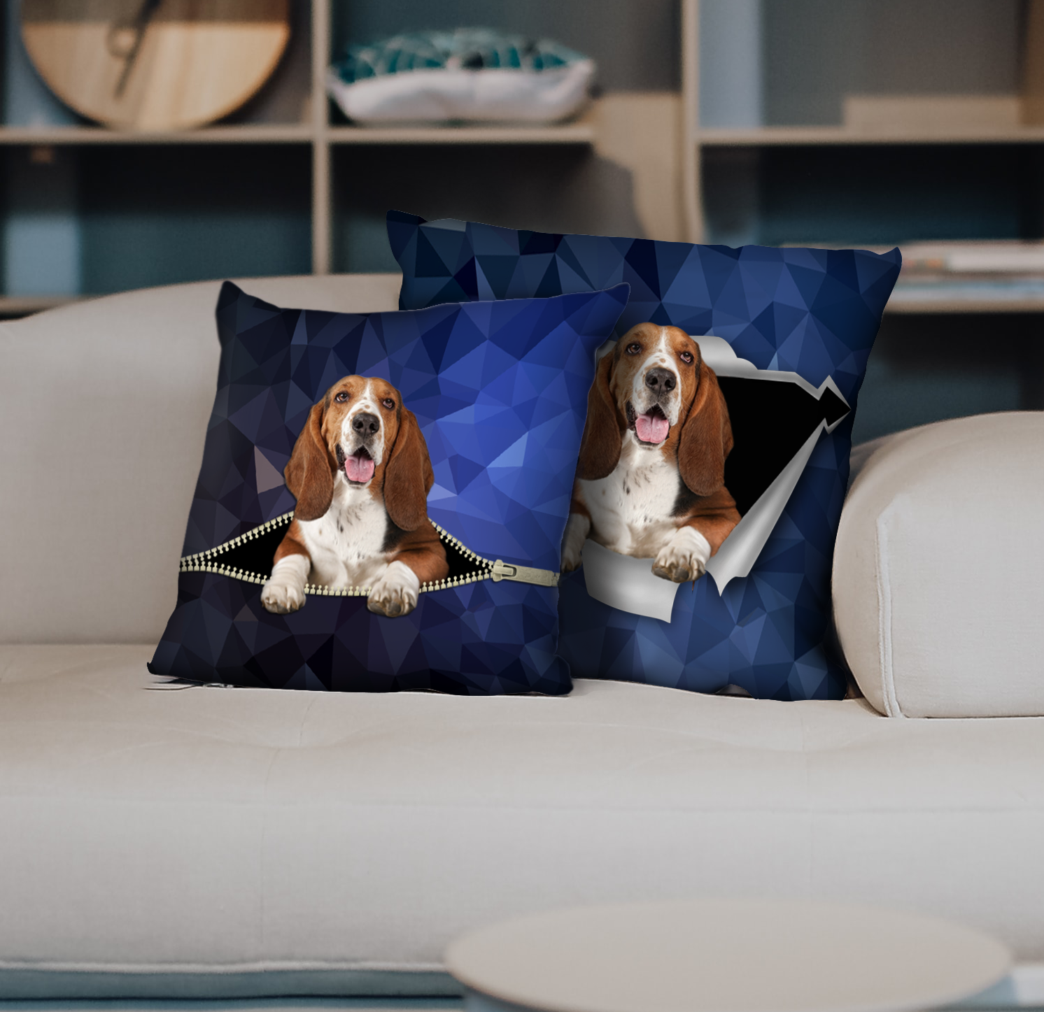 They Steal Your Couch – Basset Hound Pillow Cases V1 (Set Of 2)