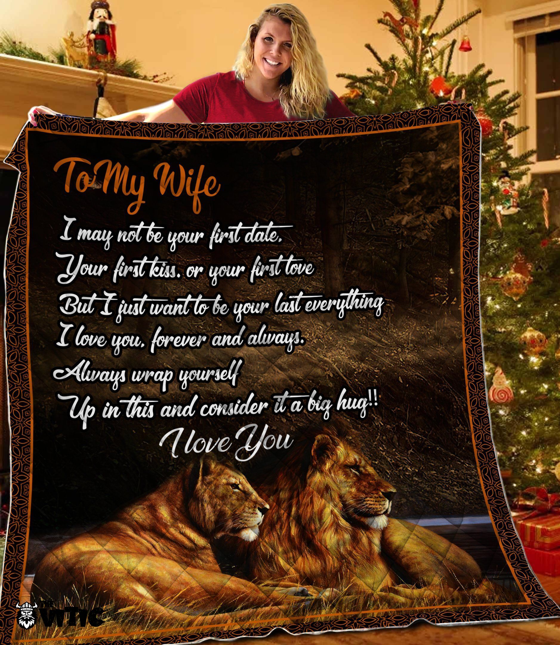 Thevitic™ Lion’s Love Quilt Blanket HD05340