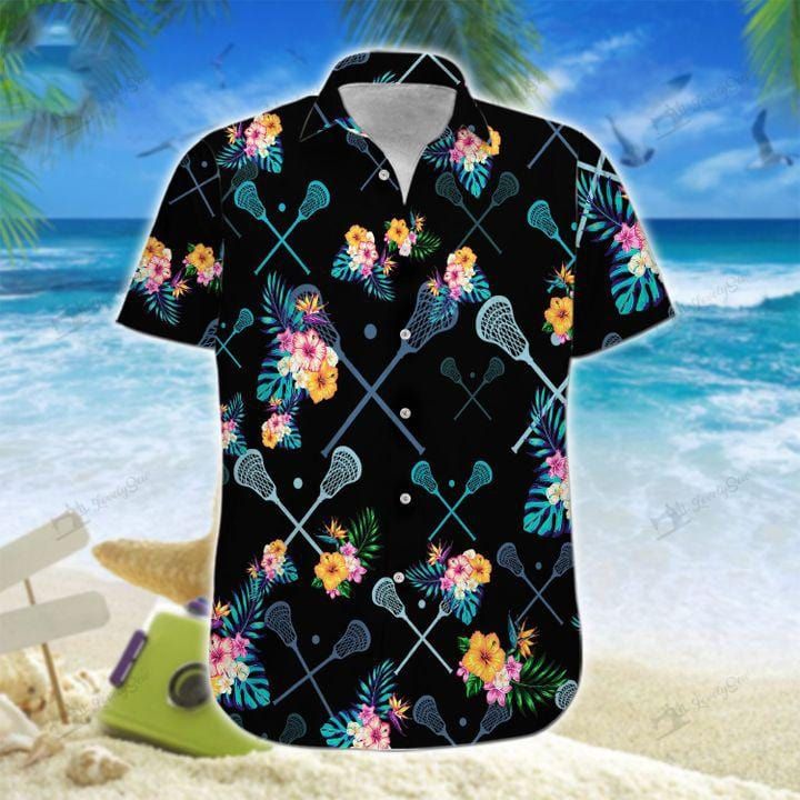 Win The Lacrosse Black Tropical Unisex Hawaii Shirts Beach Shorts Ha26869