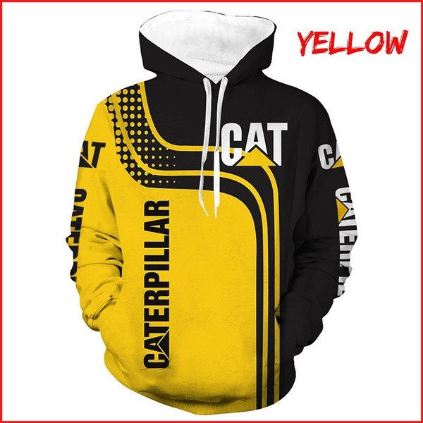 Personalized New Cat Caterpillar Tractor Hoodie 3D #Xh – Wildzill_Store