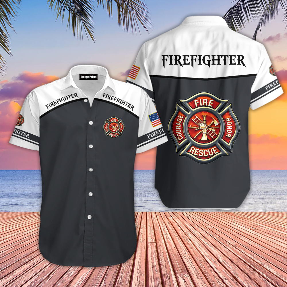 Proud Firefighter Aloha Hawaii Shirts For Men And Women Ha277