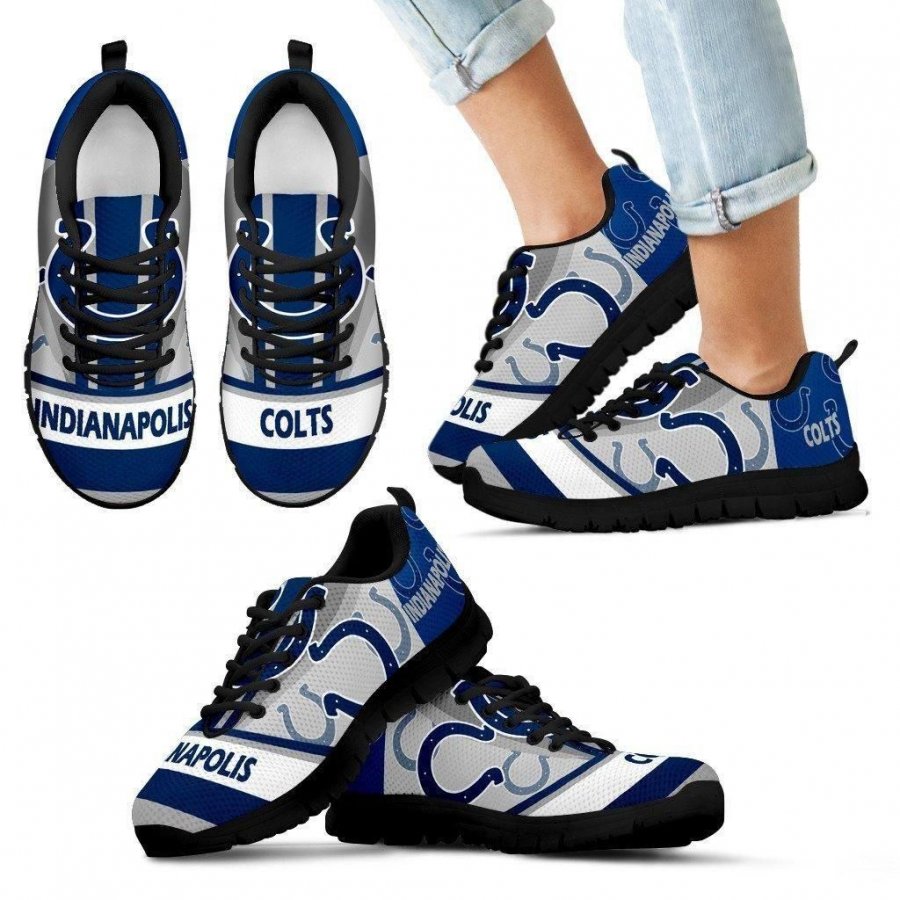 Three Impressing Point Of Logo Indianapolis Colts Sneakers #481