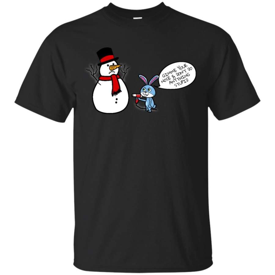 BUNNY RABBIT – Funny Christmas Snowman  Bunny T Shirt & Hoodie