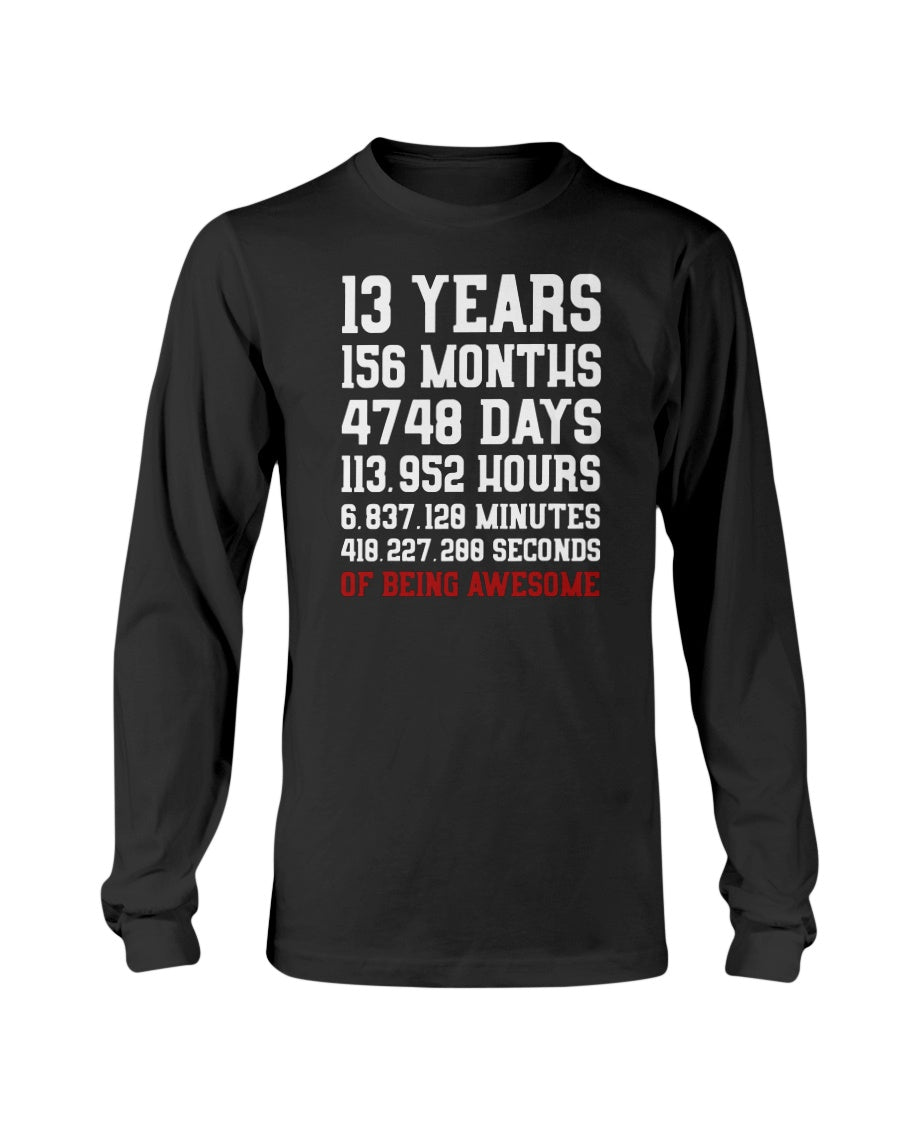 13 Years Old Of Being Awesome 13Th Birthday Gift Sweatshirt & Hoodie