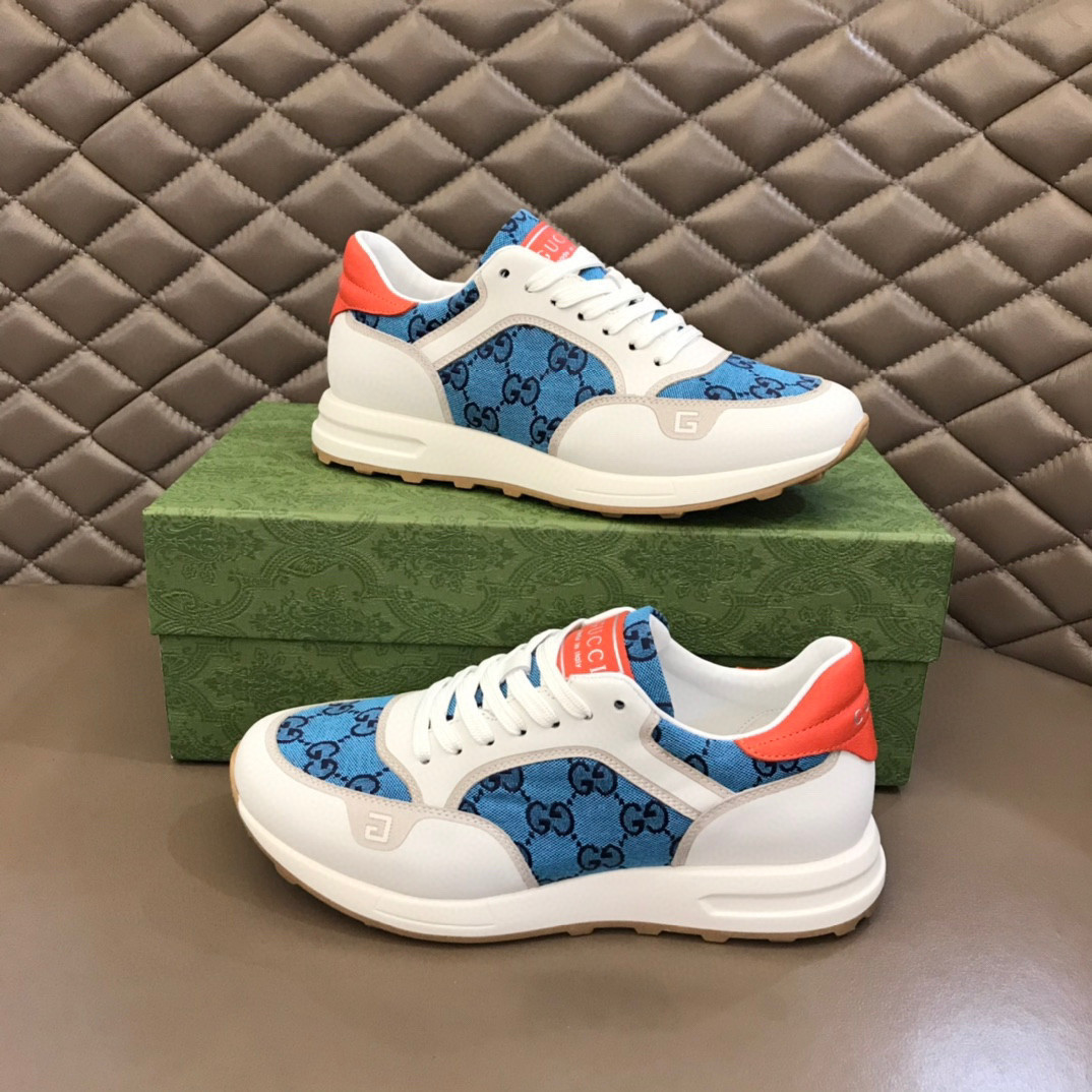 Gucci GG Rhyton Sneaker In BlueWhite, Men SNK543319587