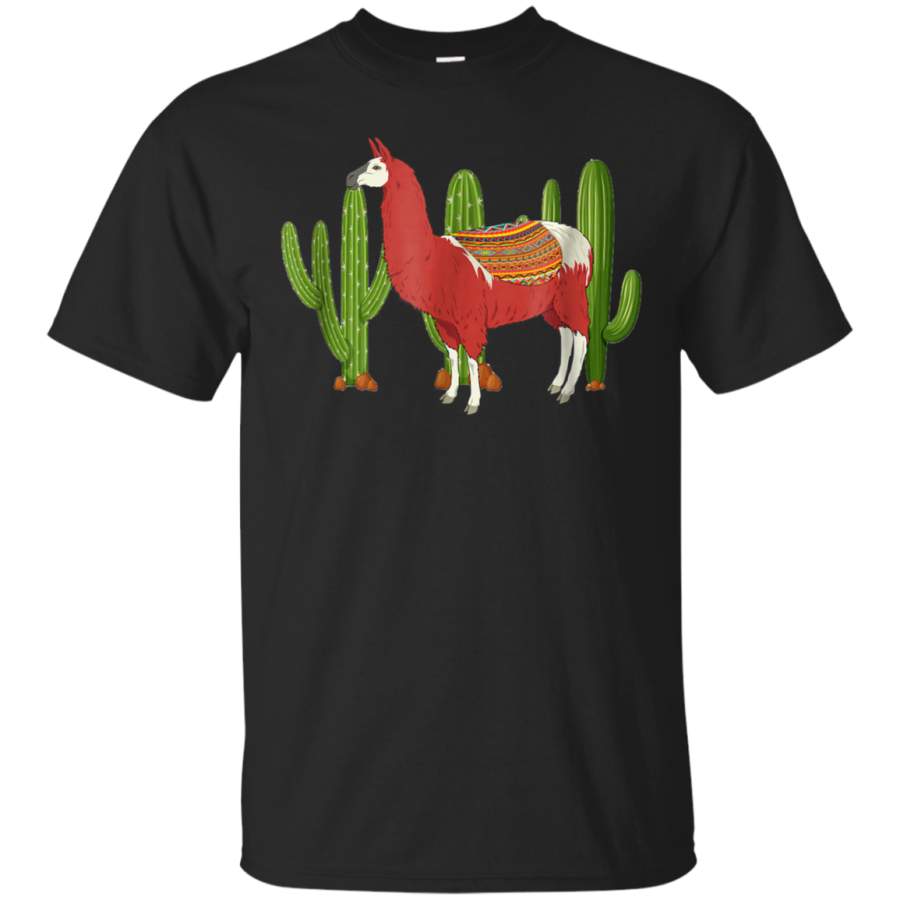 AGR Aztec Pattern Llama With Cactus Shirt