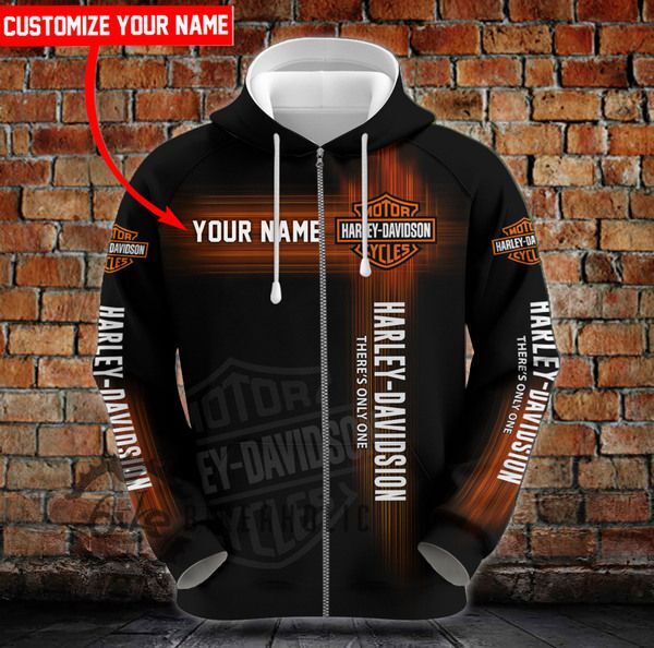 BEX0632HARL CUSTOM NAME – Zip Hoodie – Hoodie – Sweater – TShirt