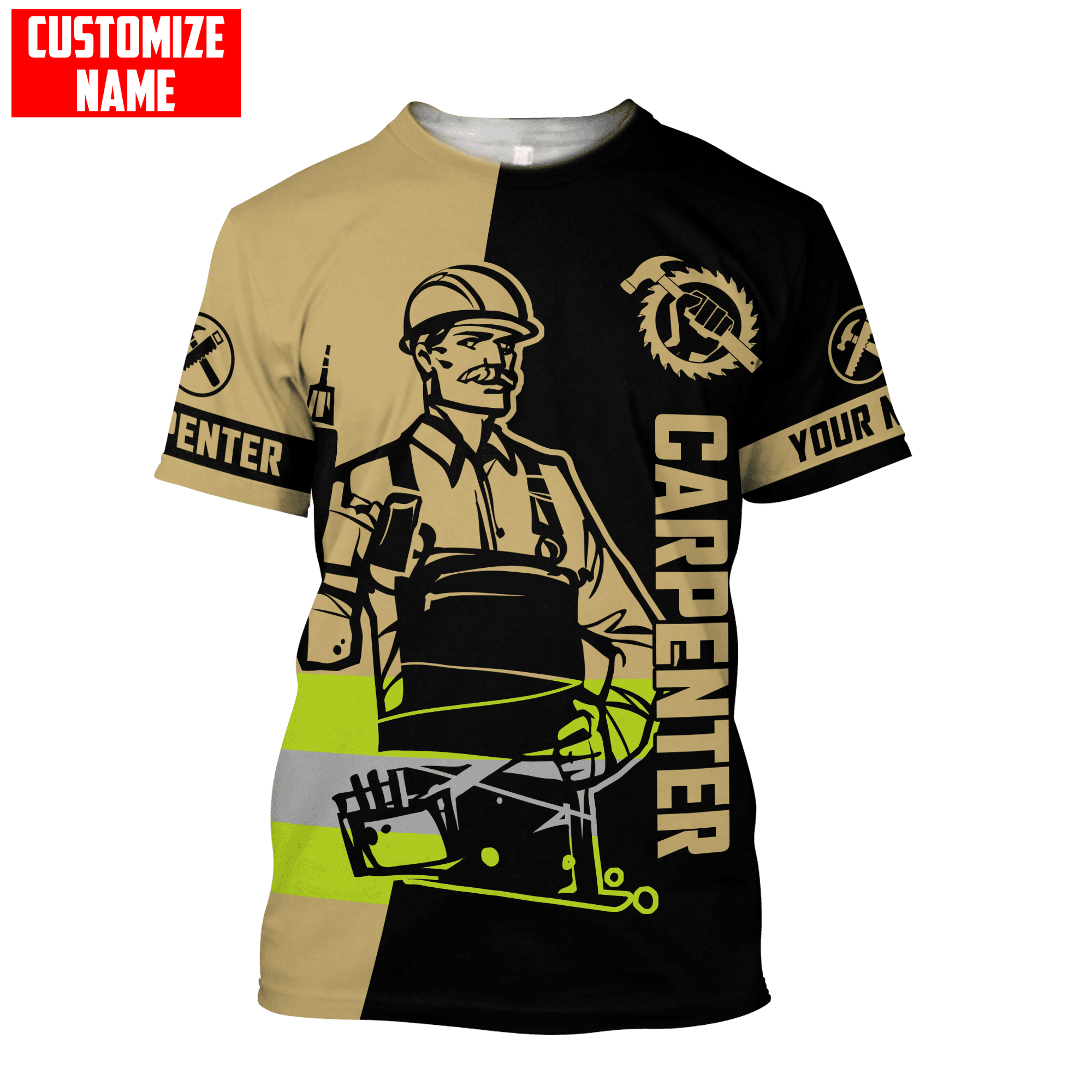 Customized Name Carpenter Shirts Carpenter Labor Day Gifts