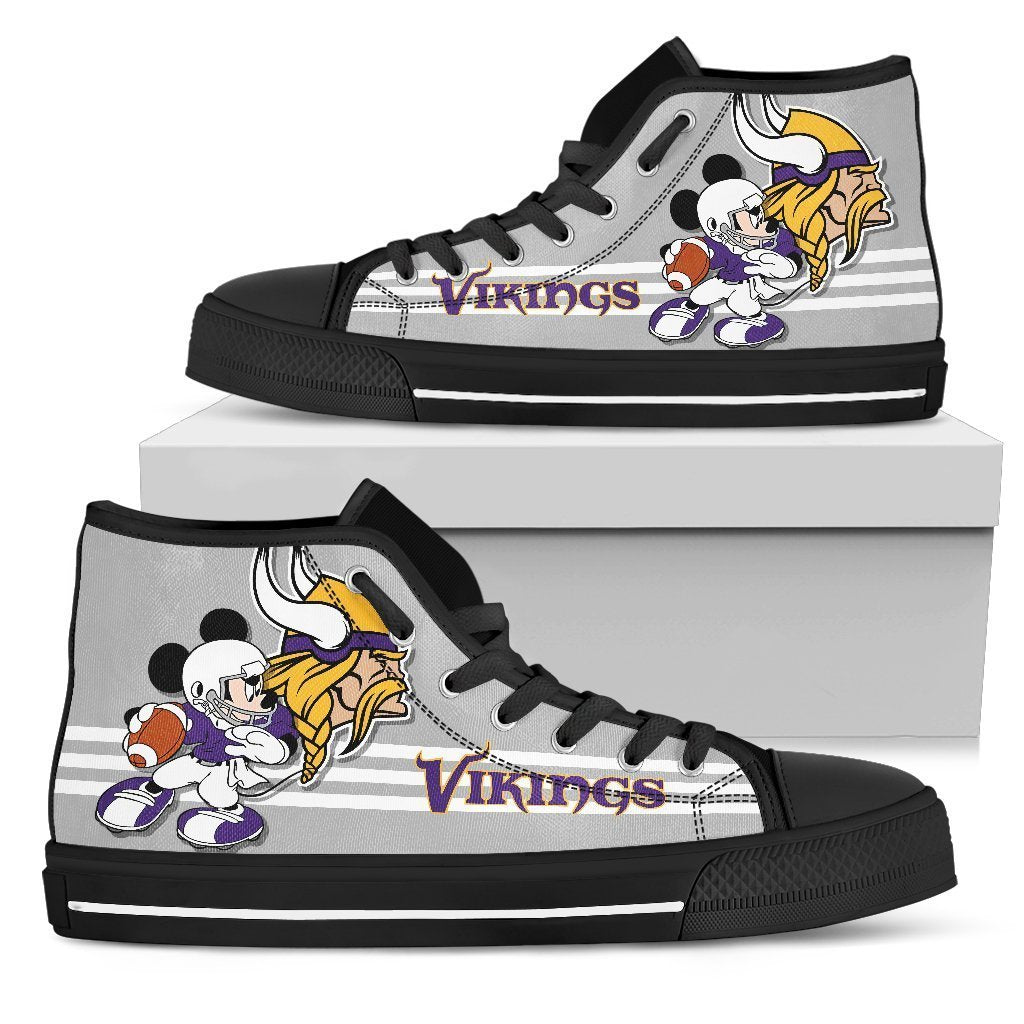 Minnesota Vikings Sneakers High Top Shoes Fan Gift Pt19