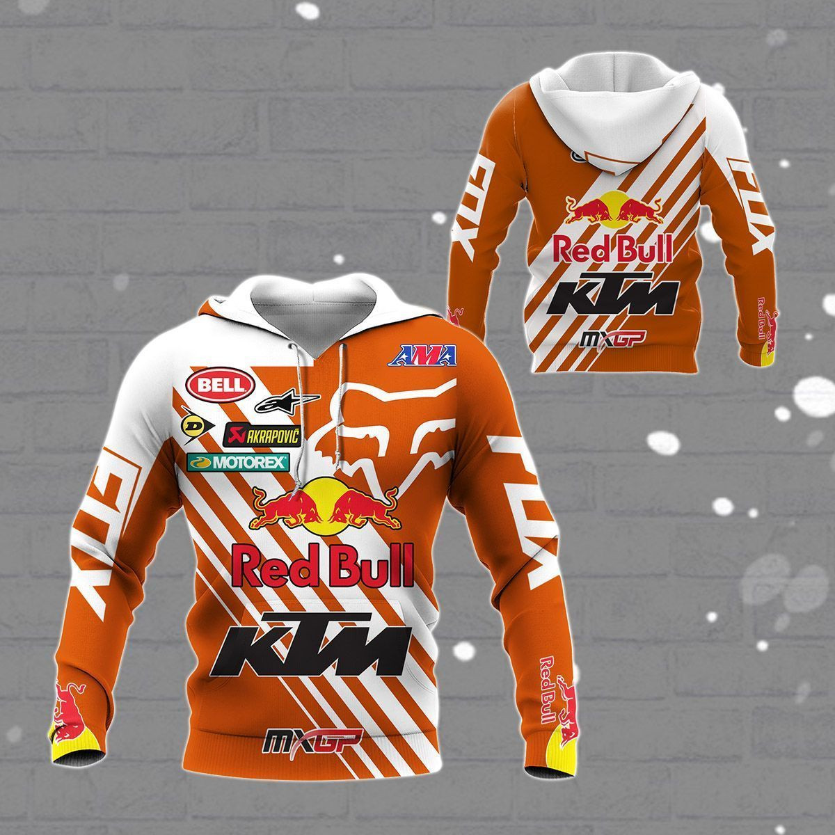 3D All Over Printed Ktm Racing  Shirts Ver15 (Orange)