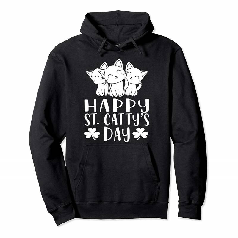 Cute Cat St. Patrick’s Day – St Catty’s Day Kitten Funny Pullover Hoodie