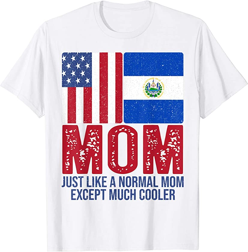 American Salvadoran Flag Mom Design for Mother’s Day T-Shirt