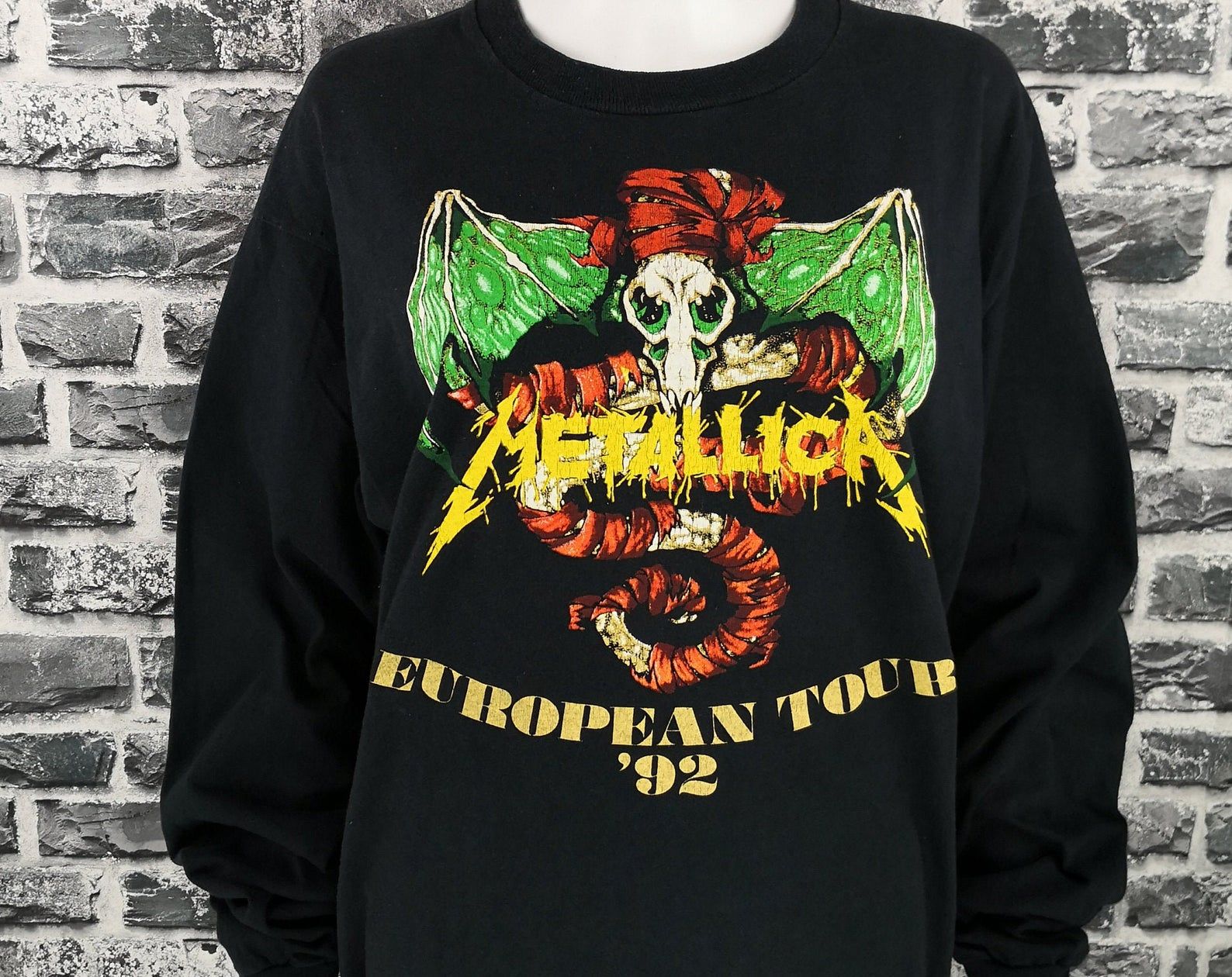 metallica 1992 tour shirt