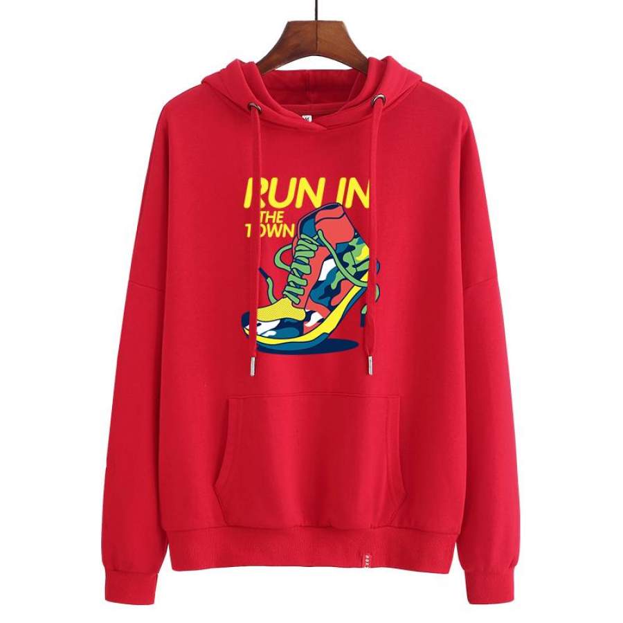 Running Lightweight Performance hoodie for Girl Running Shoes Print hoodie ideal present