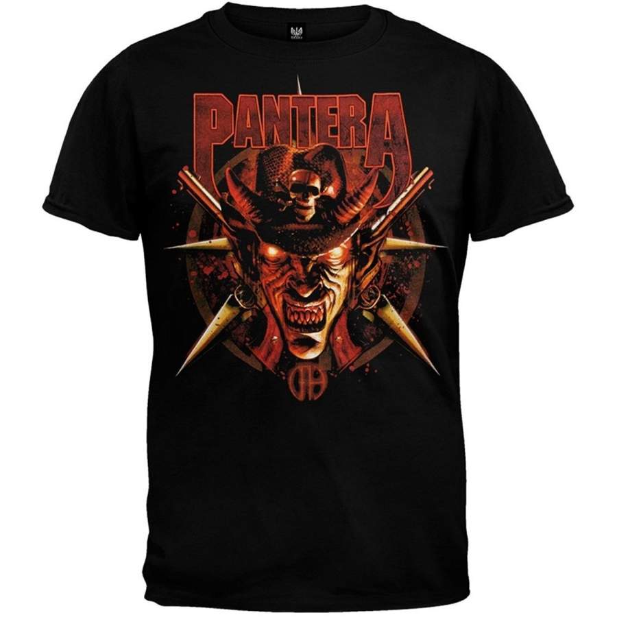 Pantera – Mens Cowboy From Hell T-shirt Medium Black