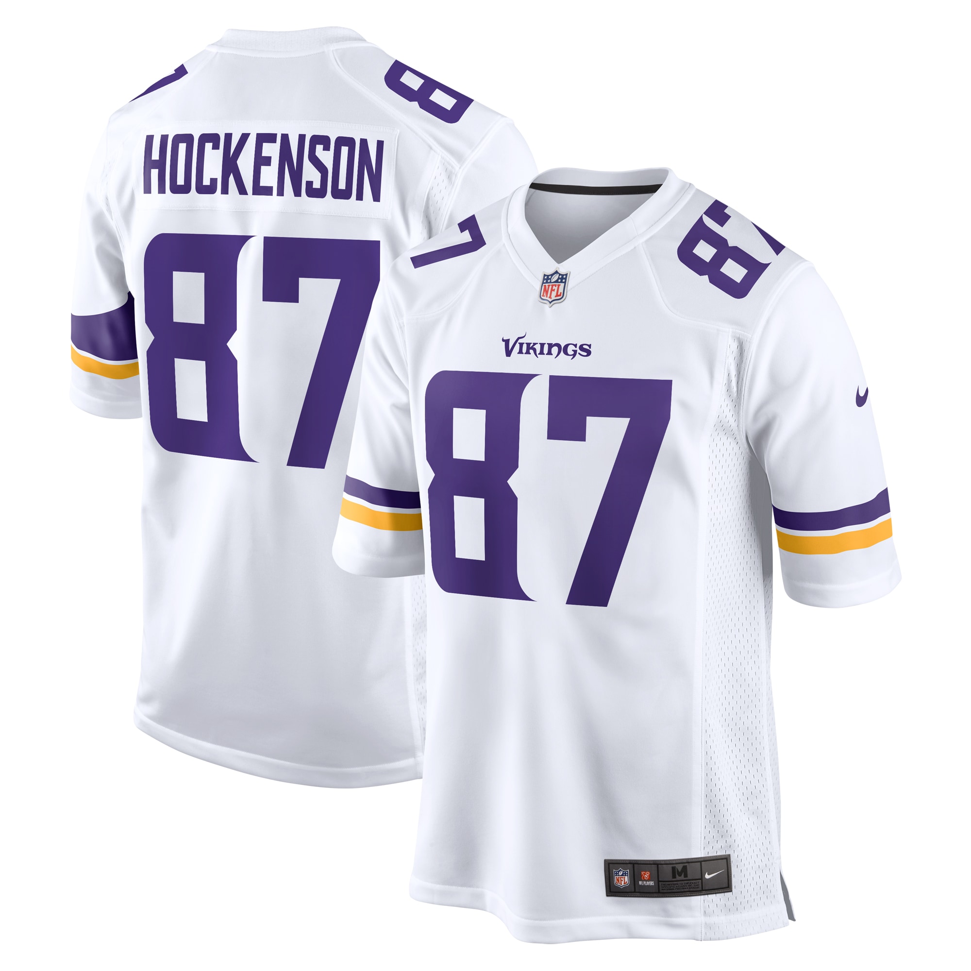 T.J. Hockenson Minnesota Vikings Game Player Jersey – White