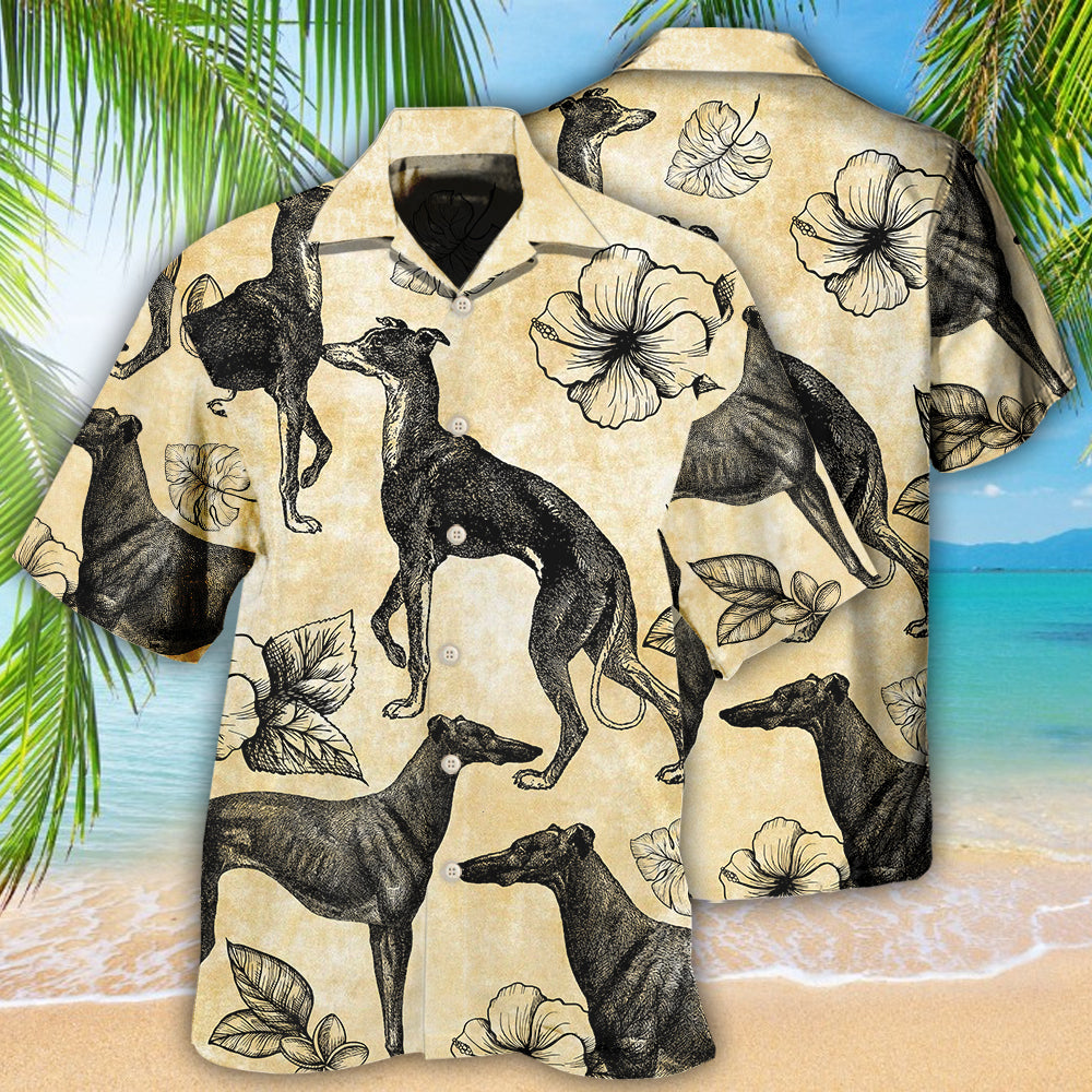 Greyhound Tropical Floral Hawaii Shirt Ha91030