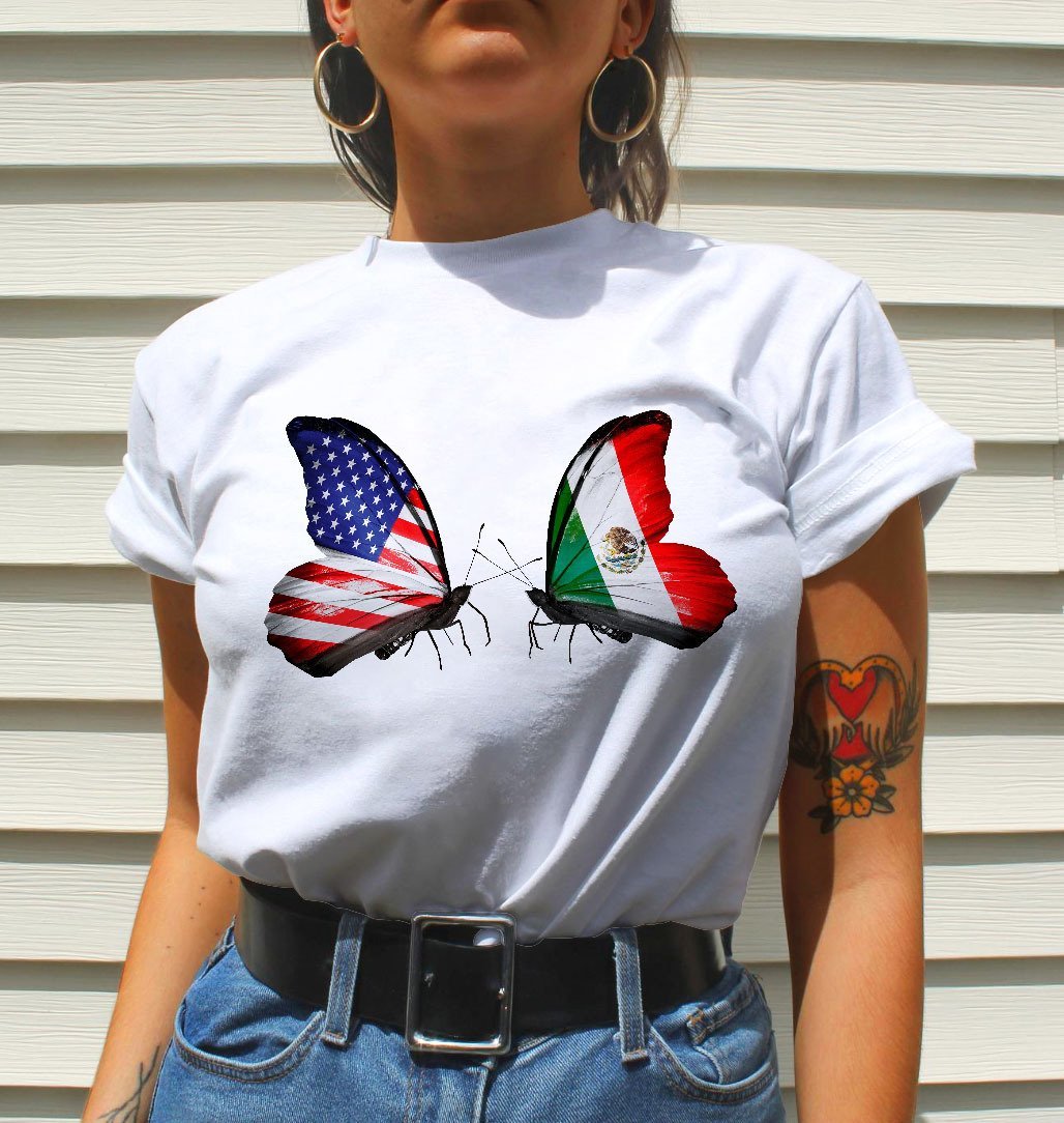 American Mexican Butterfly Premium T-Shirt