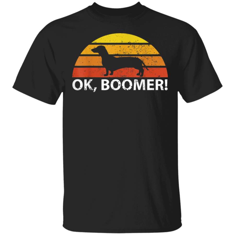 OK Boomer Dachshund Vintage Retro Dog Lover original design TShirt