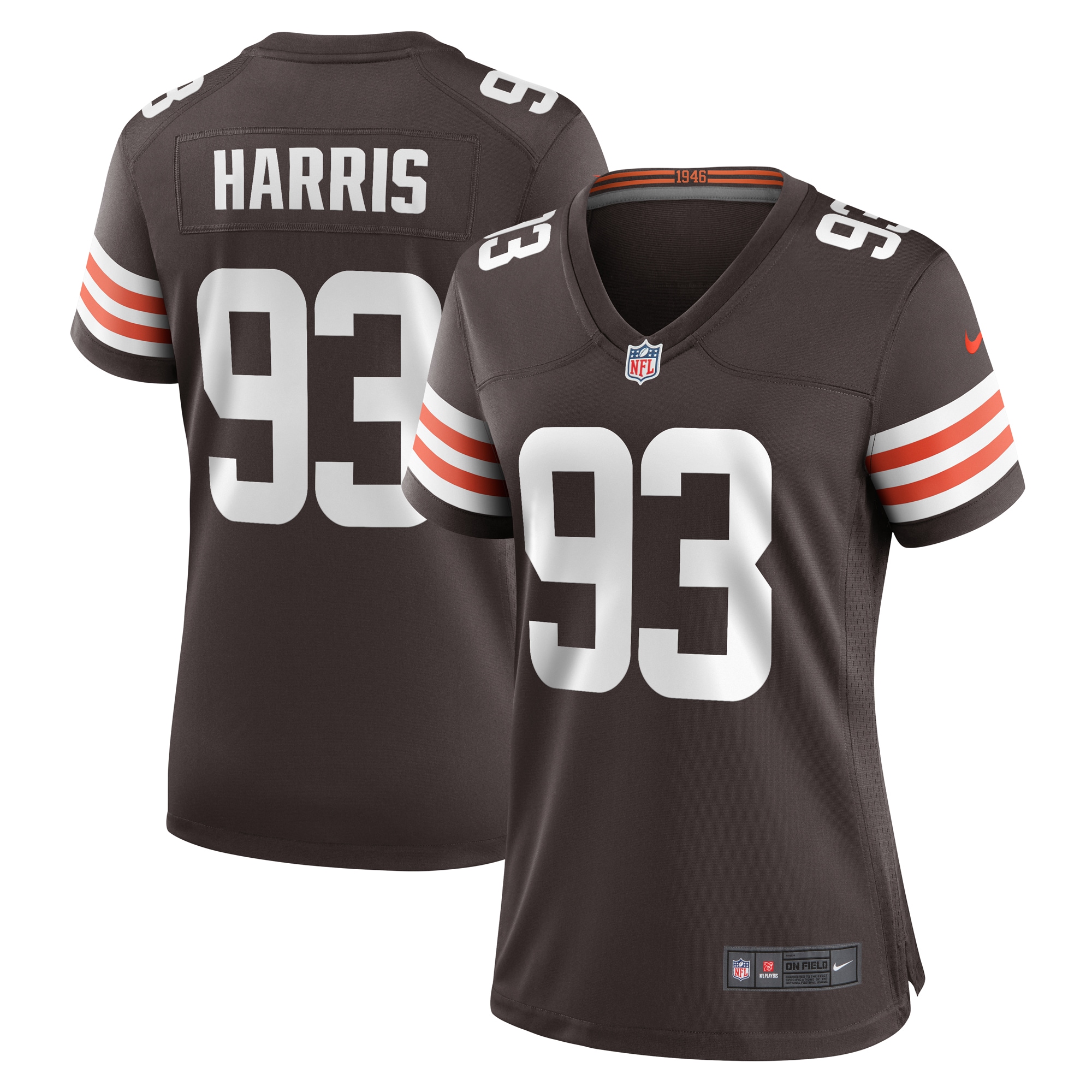 Shelby Harris Cleveland Browns Women's Team Game Jersey – Brown