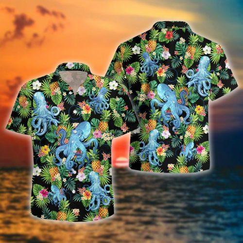 Octopus Tropical Hawaiian Shirt – For Men And Women