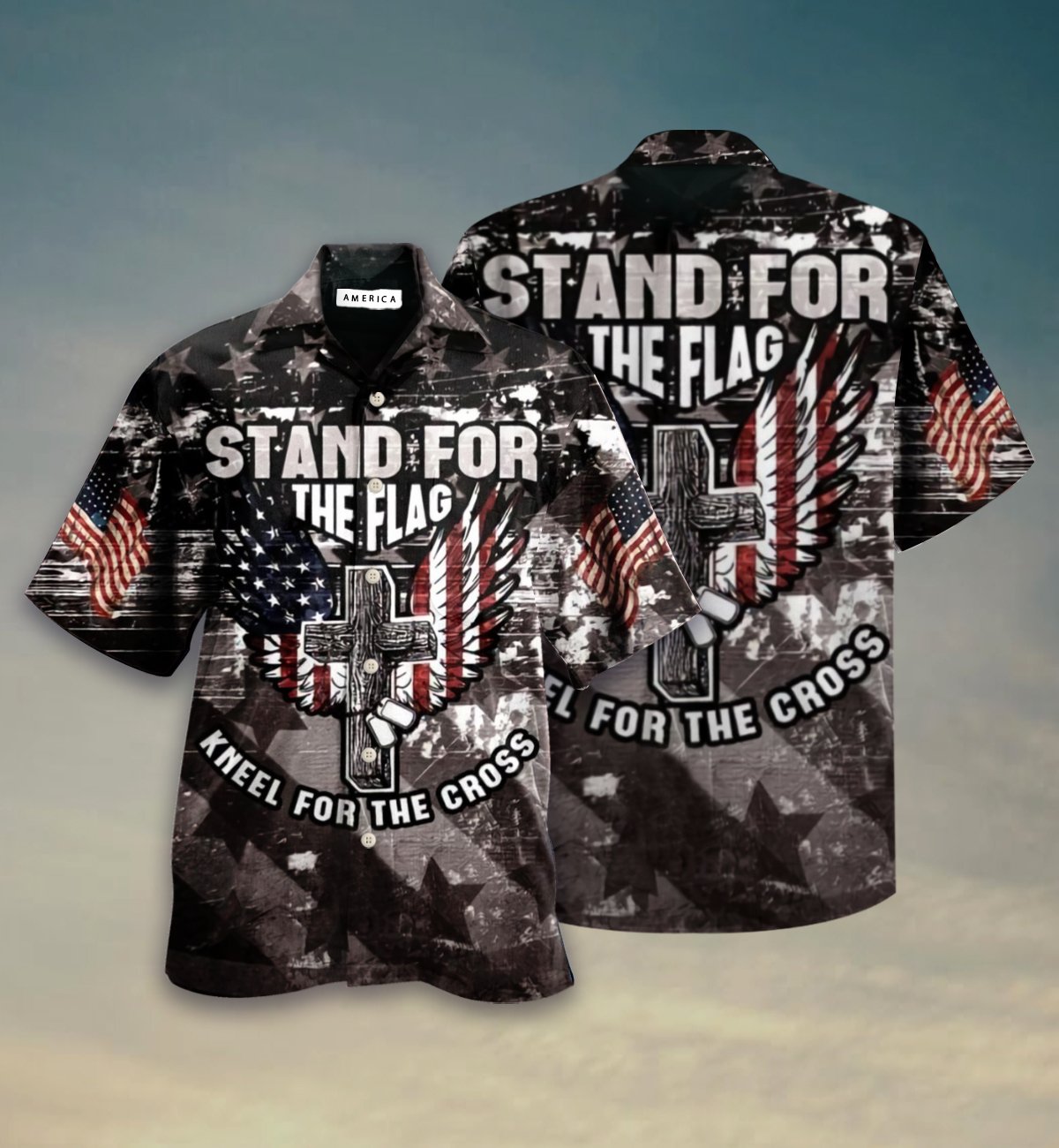 Stand For The Flag All Over Printed Hawaiian Shirt Ha66157