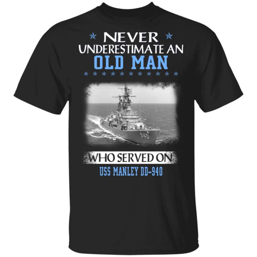 USS Manley DD-940 Veterans Day Christmas Gift T-Shirt