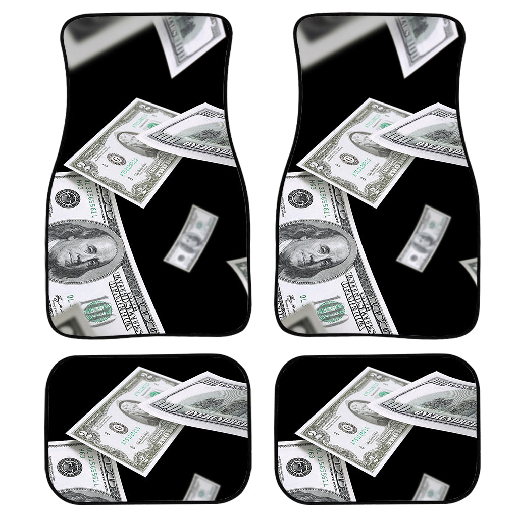 Flying Usd Print Front And Back Car Floor Mats, Front Car Mat