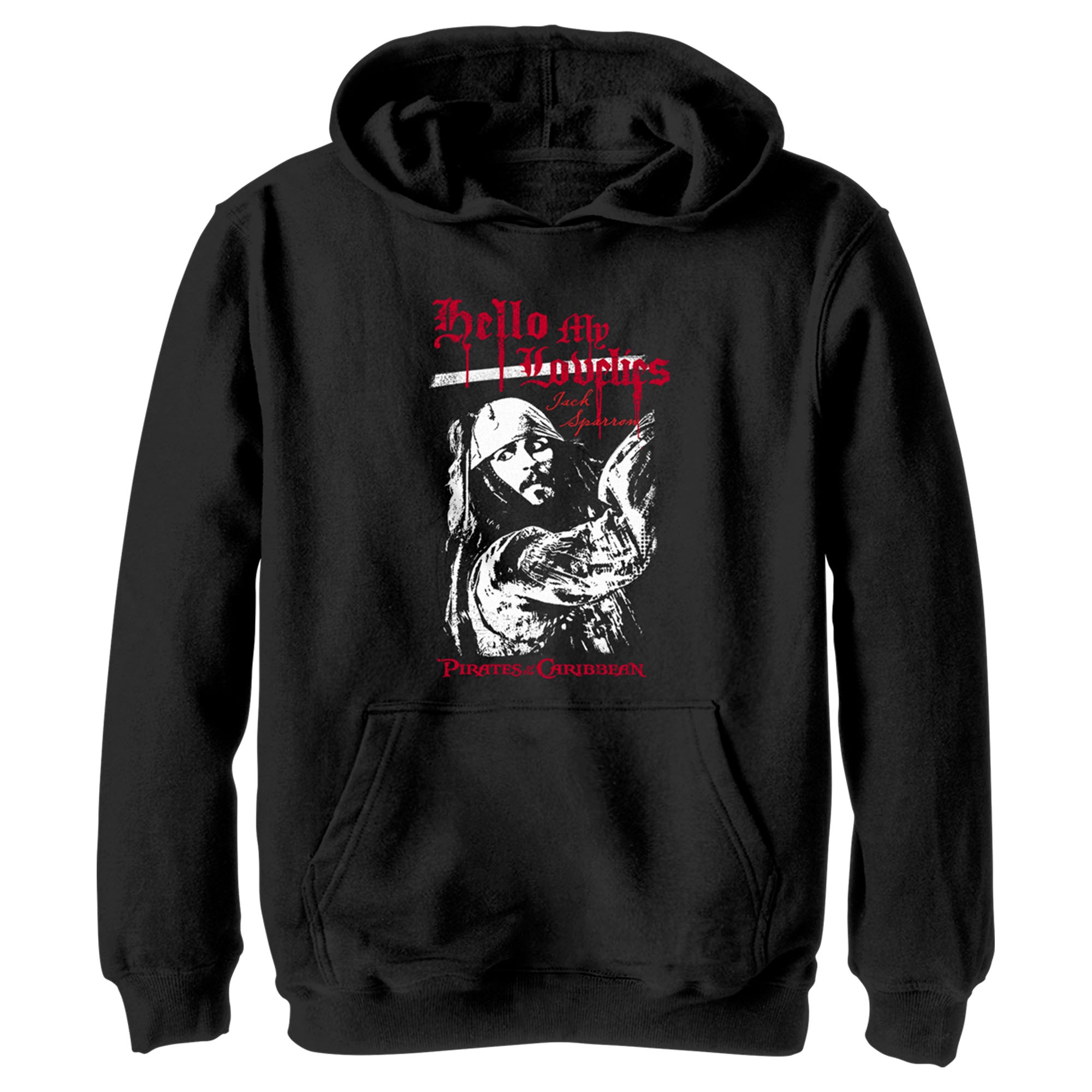 Boy’S Pirates Of The Caribbean: Curse Of The Black Pearl Jack Sparrow Hello My Lovelies Pull Over Hoodie