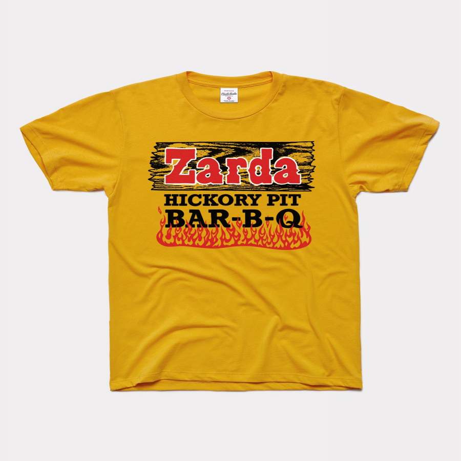 Zarda Hickory Pit Kansas City Bar-B-Q Vintage Gold T-Shirt