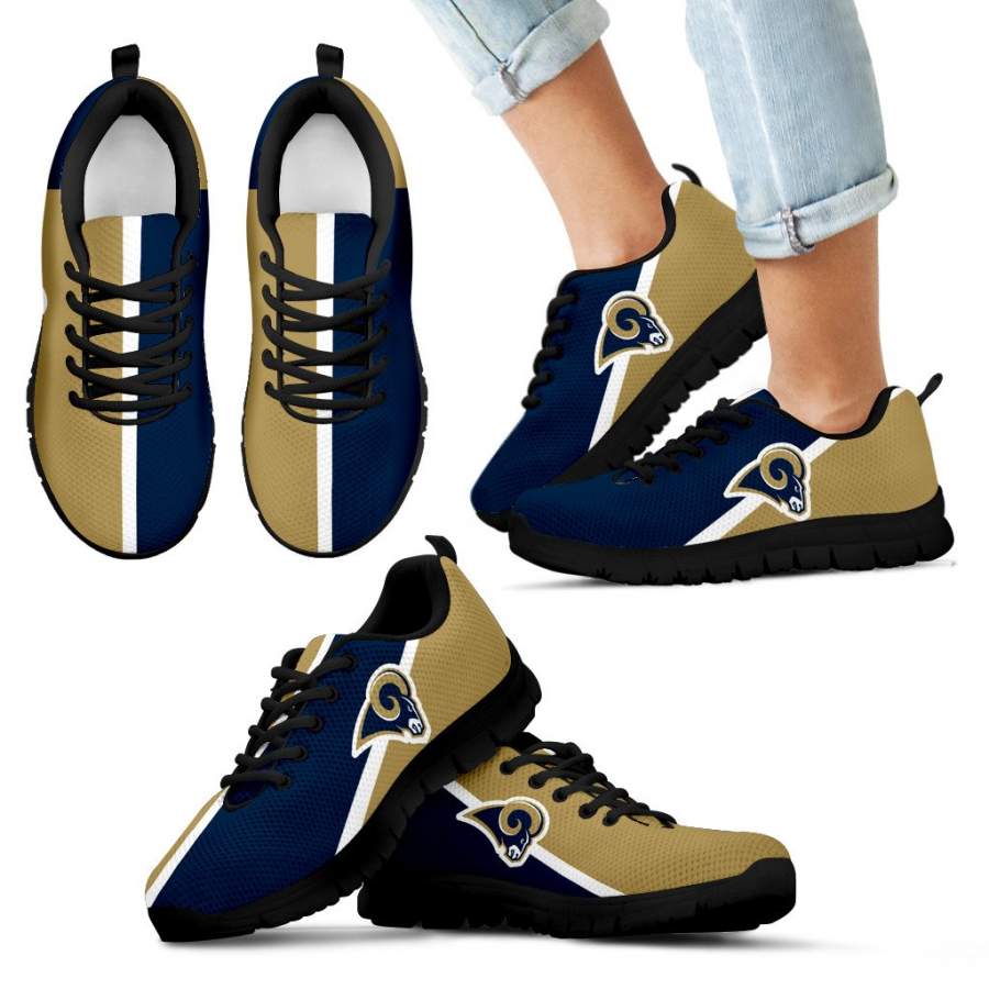 Dynamic Aparted Colours Beautiful Logo Los Angeles Rams Sneakers