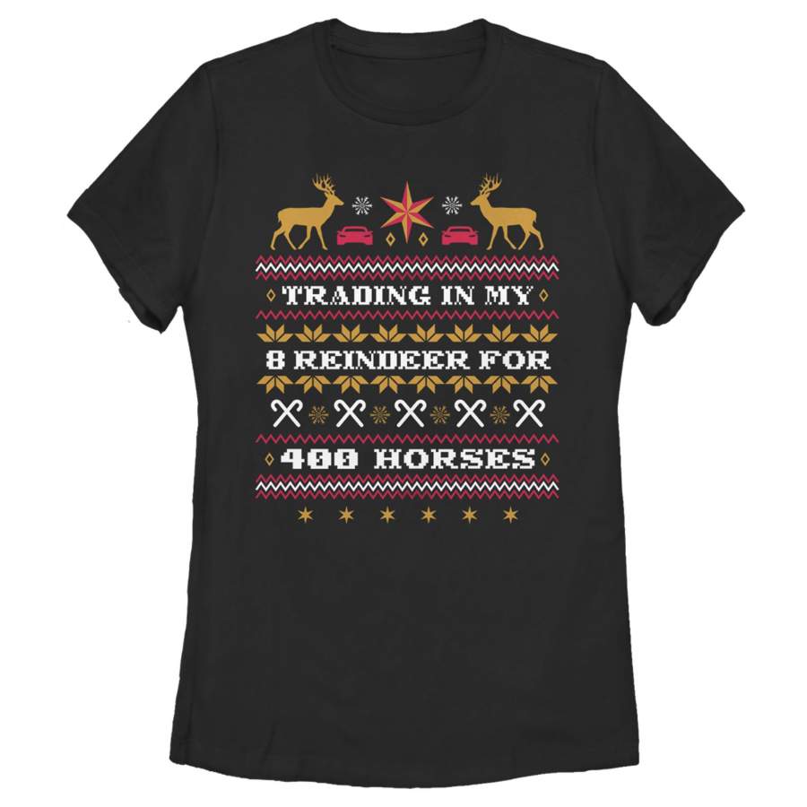 Christmas Chronicles 2 Women’s Ugly Xmas Reindeer for Horses  T Shirt