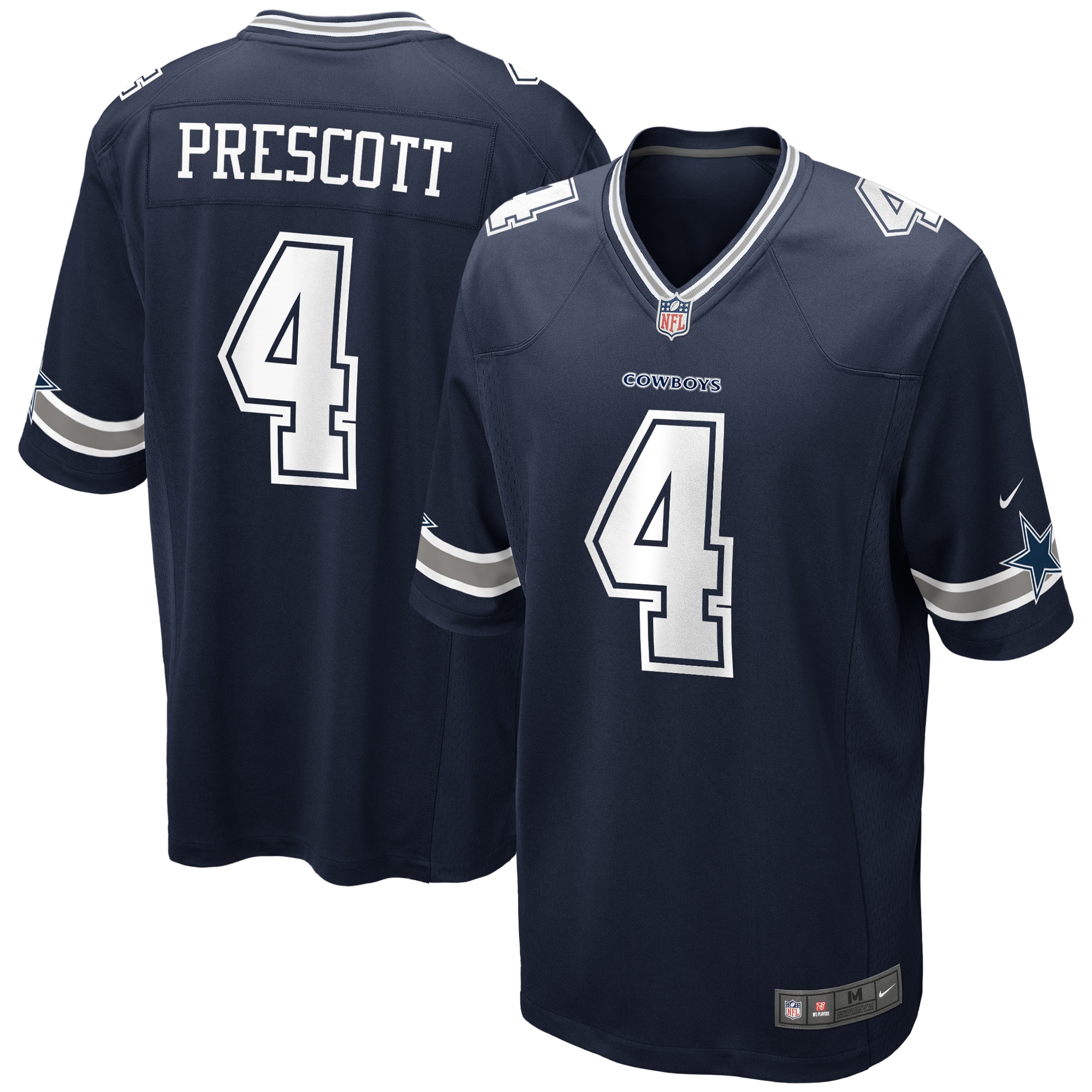 Youth Dallas Cowboys Dak Prescott Navy Game Jersey