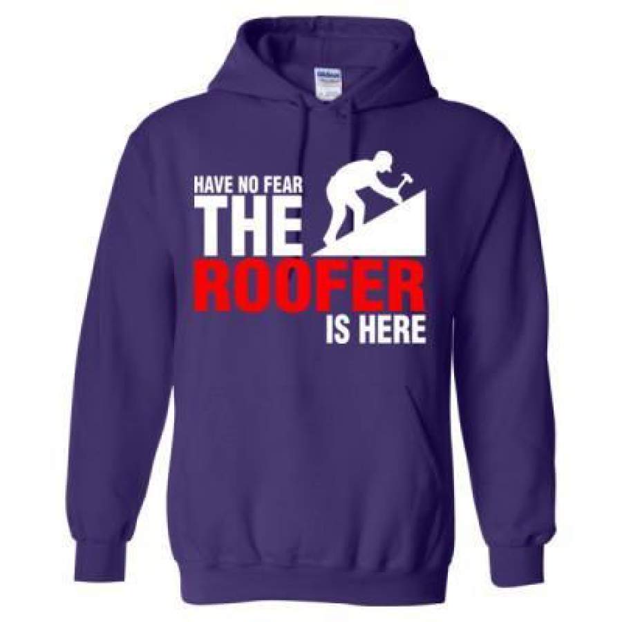 AGR Have No Fear The Roofer Is Here – Heavy Blend™ Hooded Sweatshirt