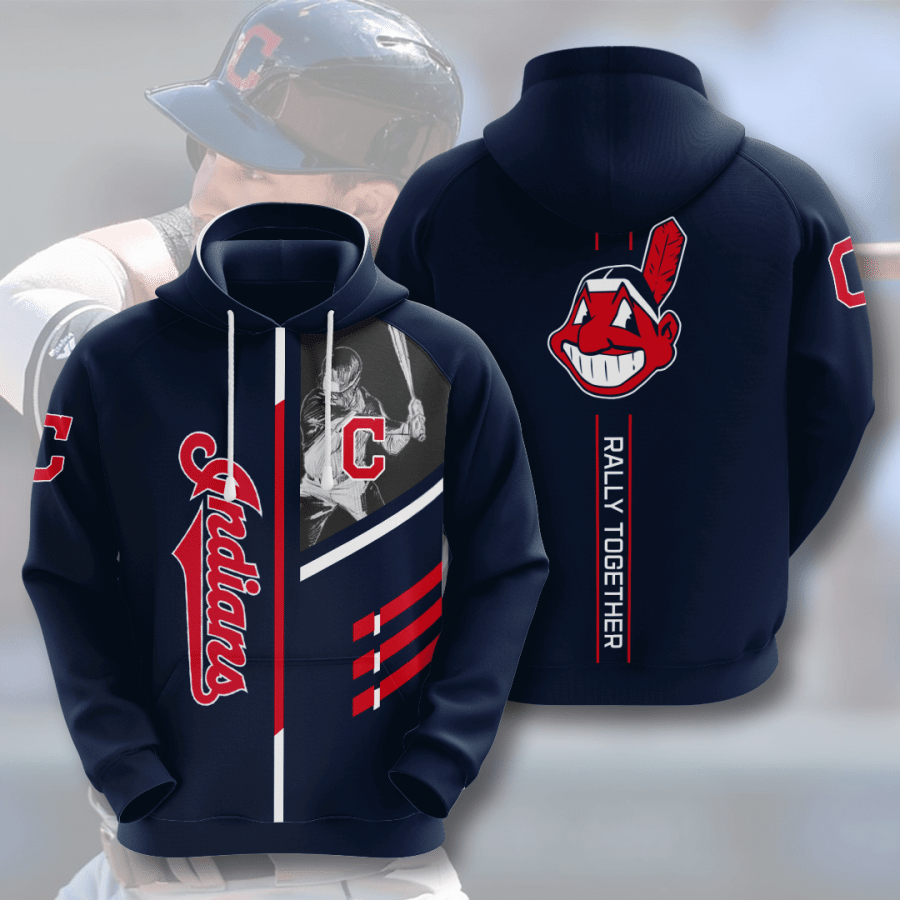 Cleveland Indians Men And Women 3D Full Printing Zip Hoodie