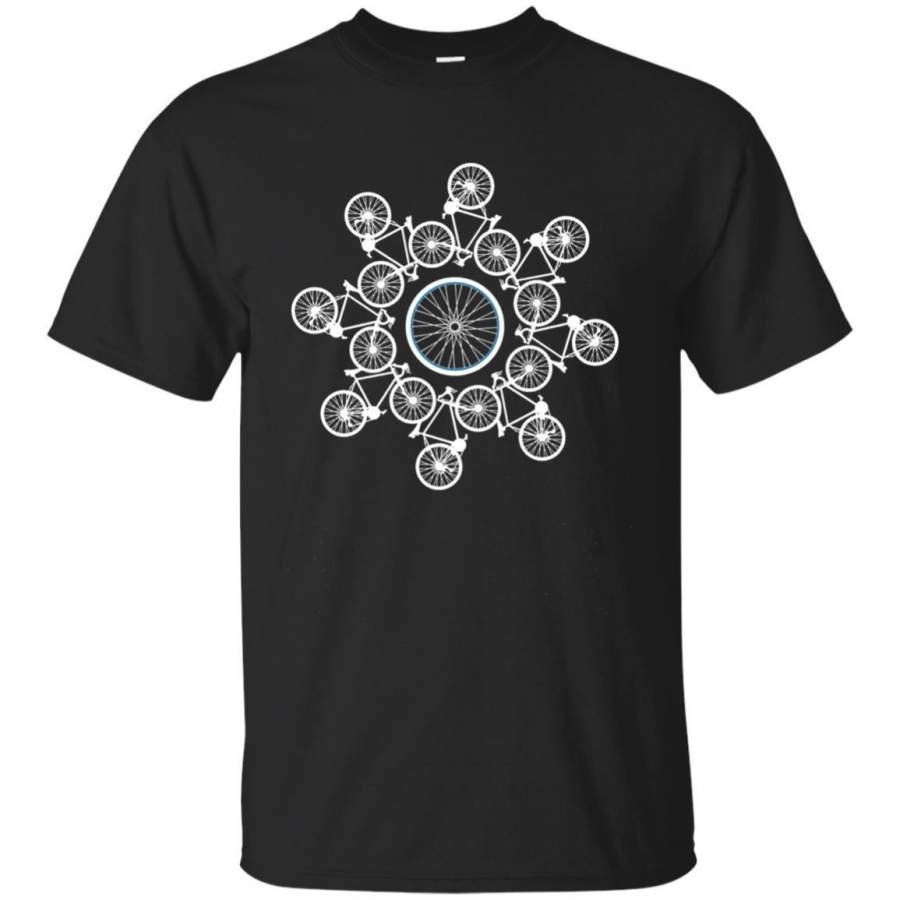 AGR Circle Bicycle T Shirt Bicycle Themed Gifts Cycling T Shirt