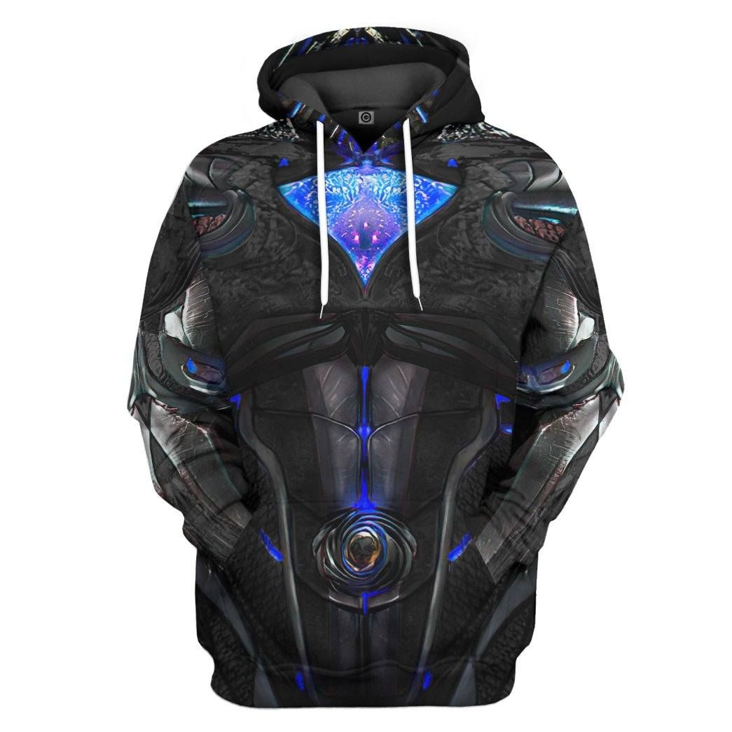 Gearhumans 3D Black Power Ranger 2017 Custom Hoodie Apparel