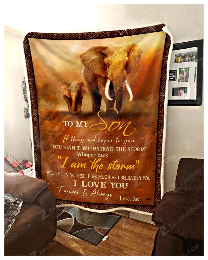 Blanket – Elephant – To My Son – I Love You