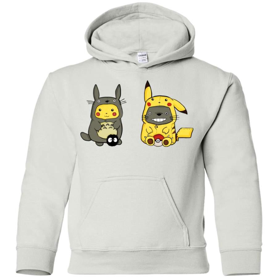 AGR totoro pikacu Youth Pullover Hoodie