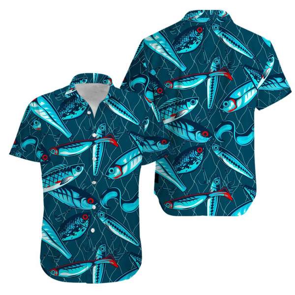 Fishing Baits And Lures Aloha Hawaii Shirts For Men Women Ha13495