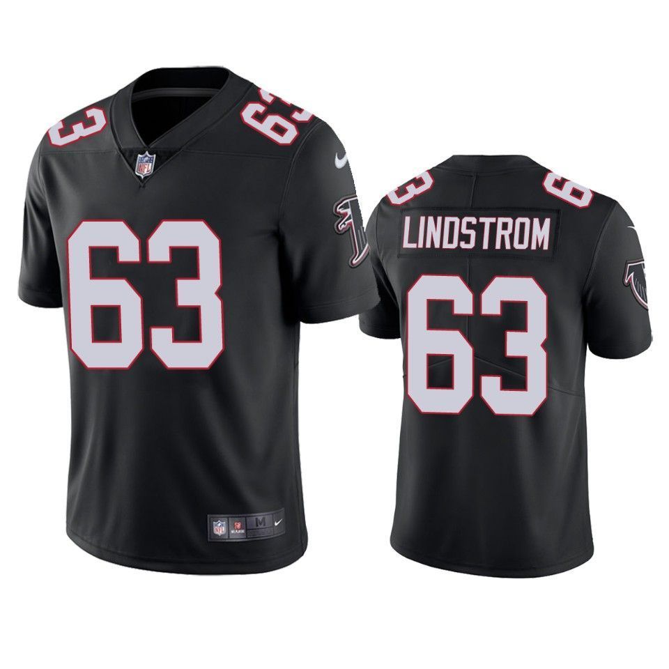 Atlanta Falcons Chris Lindstrom 2019 NFL Draft Black Vapor Limited Jersey