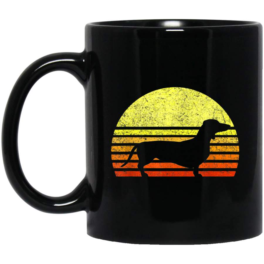 Dachshund Mug Wiener Dog Doxie Weiner Retro Sun Vintage Mug